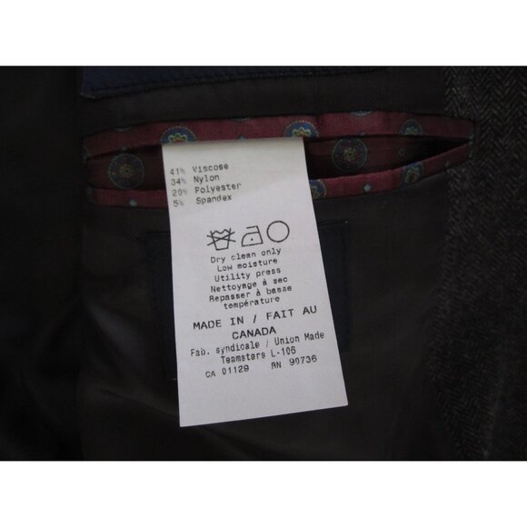 Men Ralph Lauren Dillard's 2 Button Blazer Jacket Sz 52R (Made in Canada) MJ46 - Picture 11 of 13